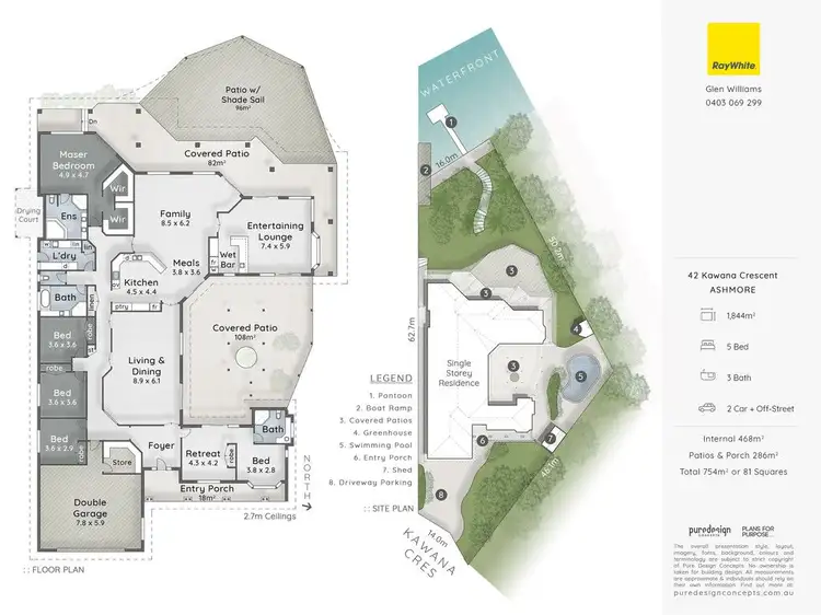 Floorplan of Homely house listing, 42 Kawana Crescent, Ashmore QLD 4214