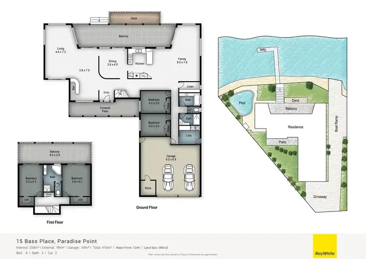 Floorplan of Homely house listing, 15 Bass Place, Paradise Point QLD 4216