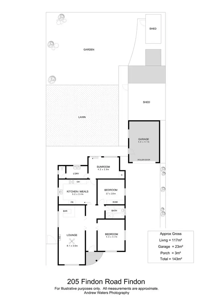 Floorplan of Homely house listing, 205 Findon Road, Findon SA 5023