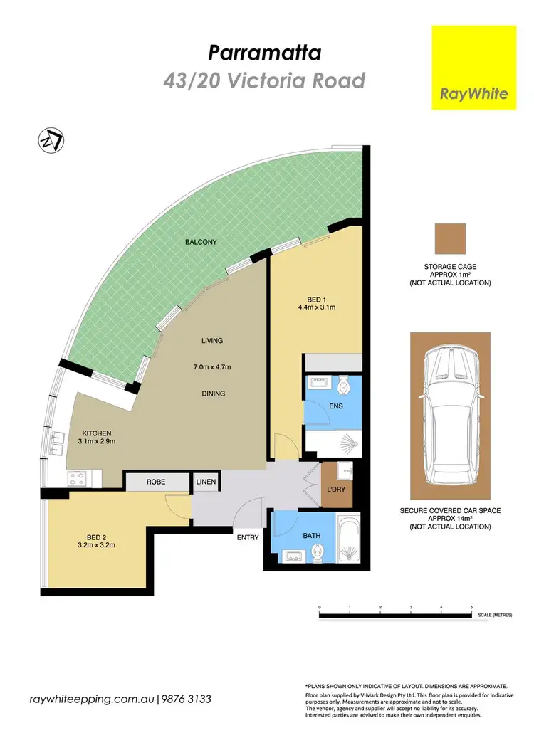 Floorplan of Homely apartment listing, 43/20 Victoria Road, Parramatta NSW 2150
