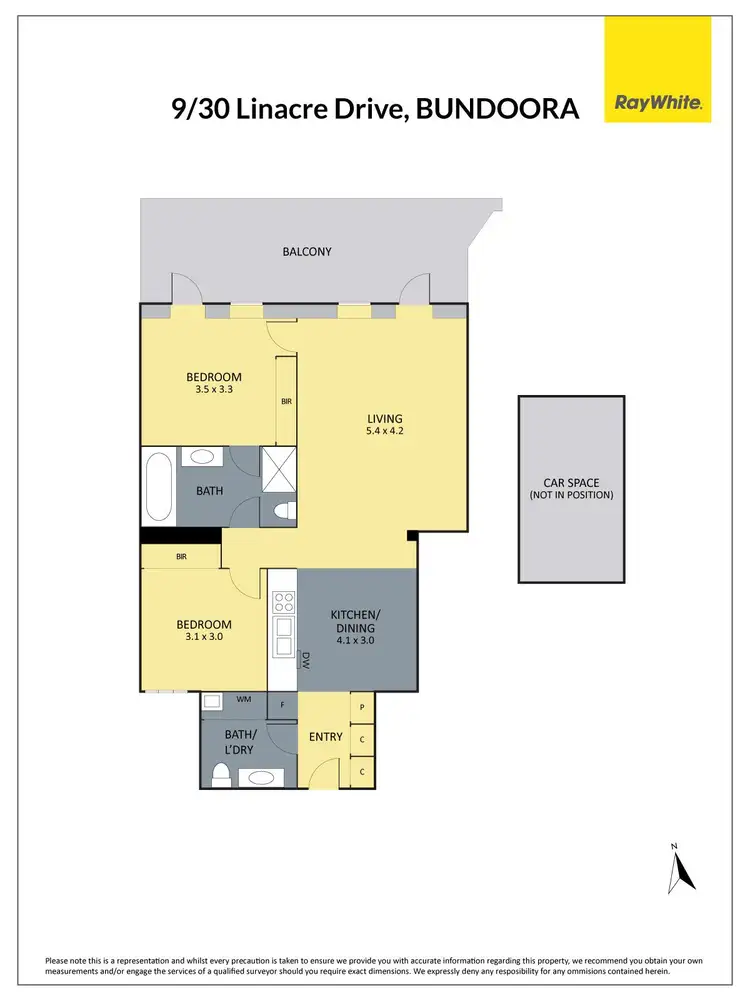 Floorplan of Homely apartment listing, 9/30 Linacre Drive, Bundoora VIC 3083