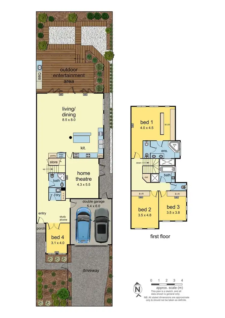Floorplan of Homely townhouse listing, 19B Evelyn Street, Bentleigh VIC 3204