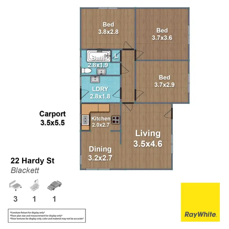 Floorplan of Homely house listing, 22 Hardy Street, Blackett NSW 2770