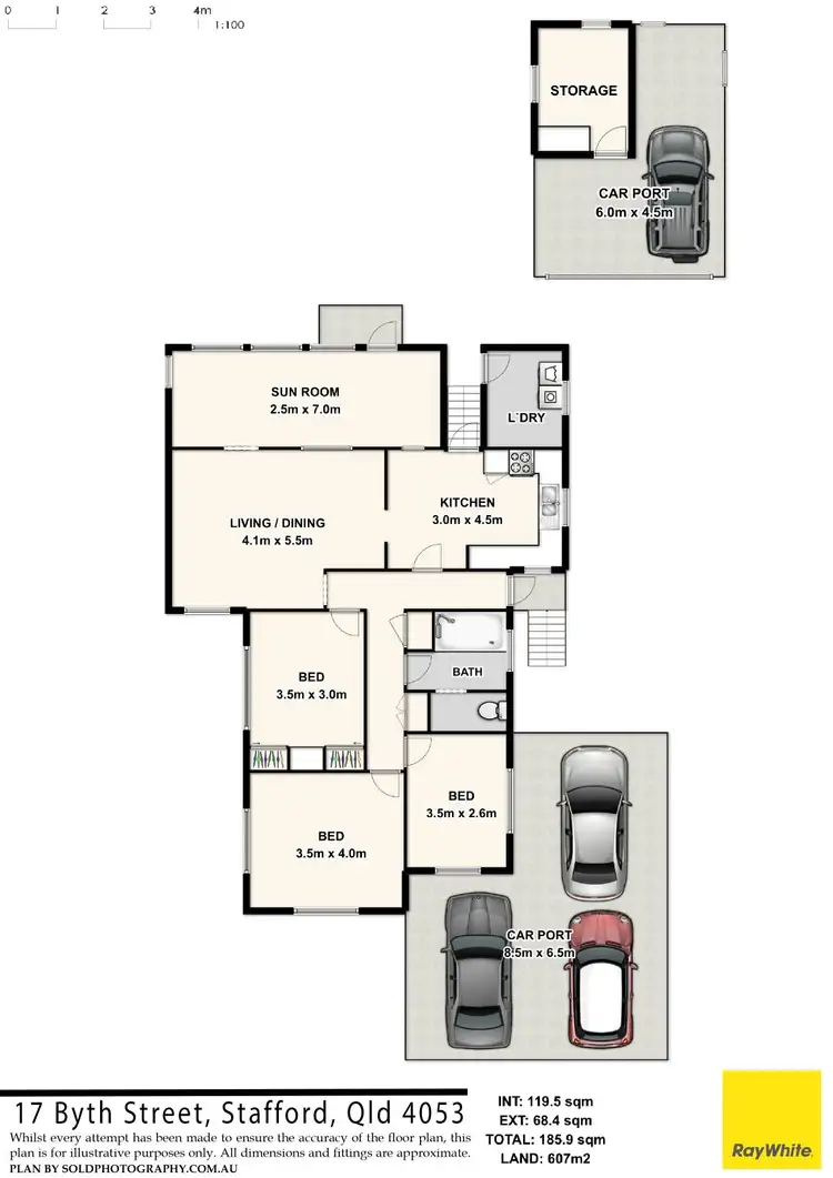 Floorplan of Homely house listing, 17 Byth Street, Stafford QLD 4053