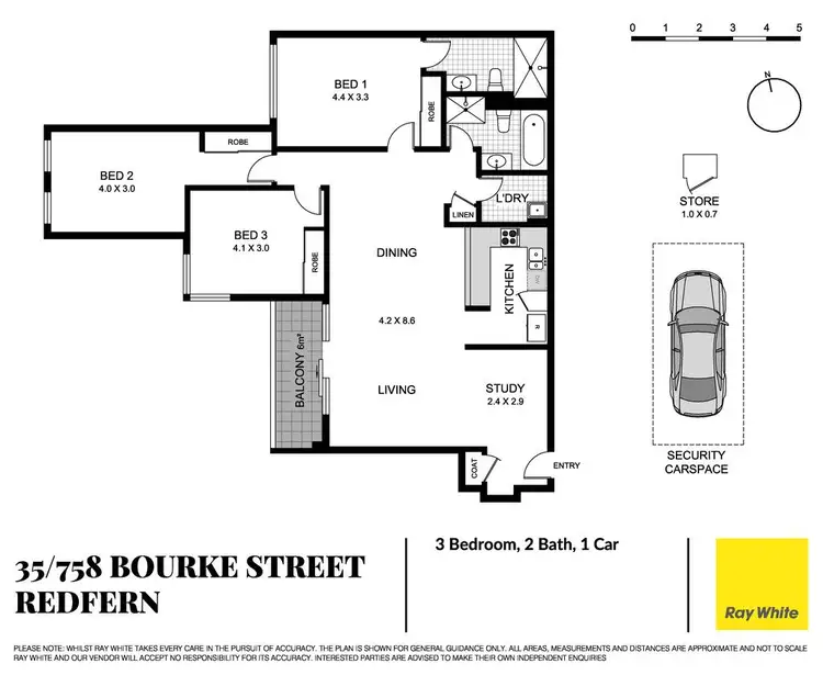 Floorplan of Homely apartment listing, 35/758 Bourke Street, Redfern NSW 2016