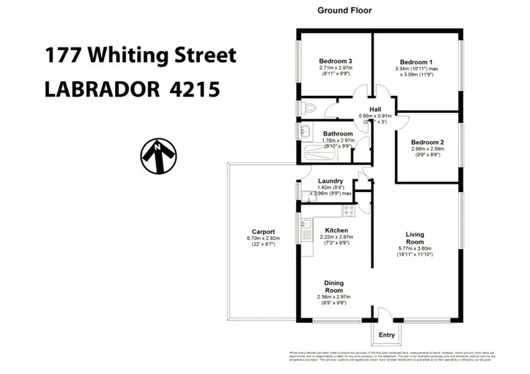 Floorplan of Homely house listing, 177 Whiting Street, Labrador QLD 4215