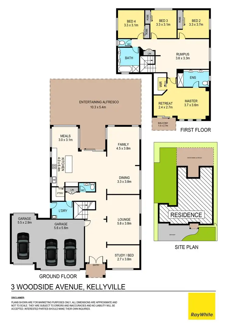Floorplan of Homely house listing, 3 Woodside Avenue, Kellyville NSW 2155