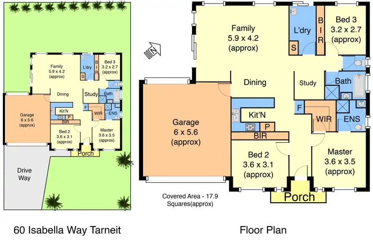 Floorplan of Homely house listing, 60 Isabella Way, Tarneit VIC 3029