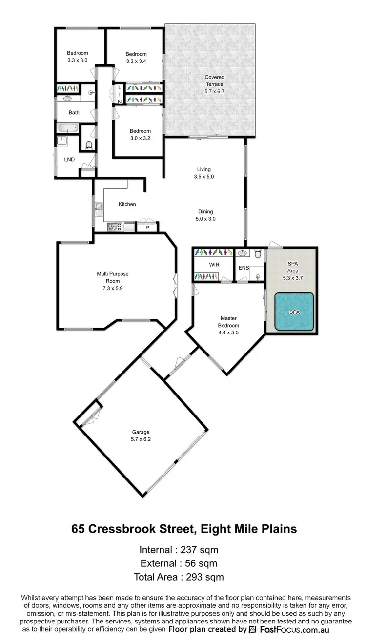 Floorplan of Homely house listing, 65 Cressbrook Street, Eight Mile Plains QLD 4113