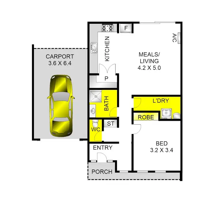 Floorplan of Homely unit listing, 3/23 Flinders Avenue, Lara VIC 3212