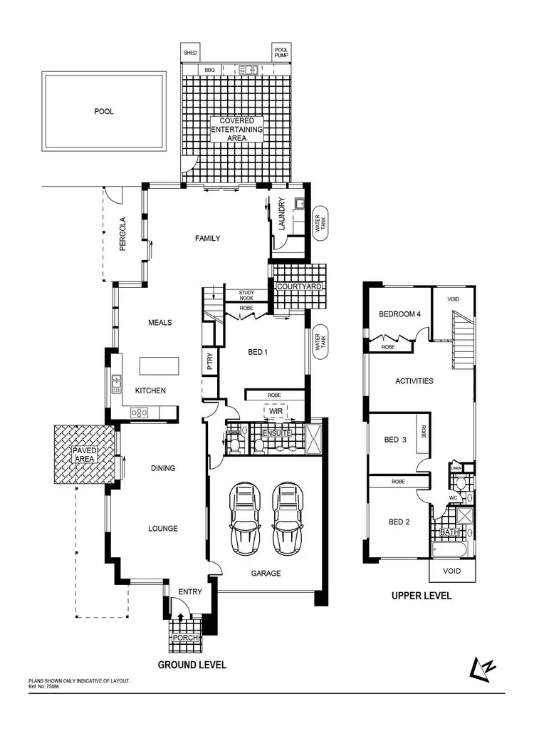 Floorplan of Homely house listing, 46 Gwen Meredith Loop, Franklin ACT 2913