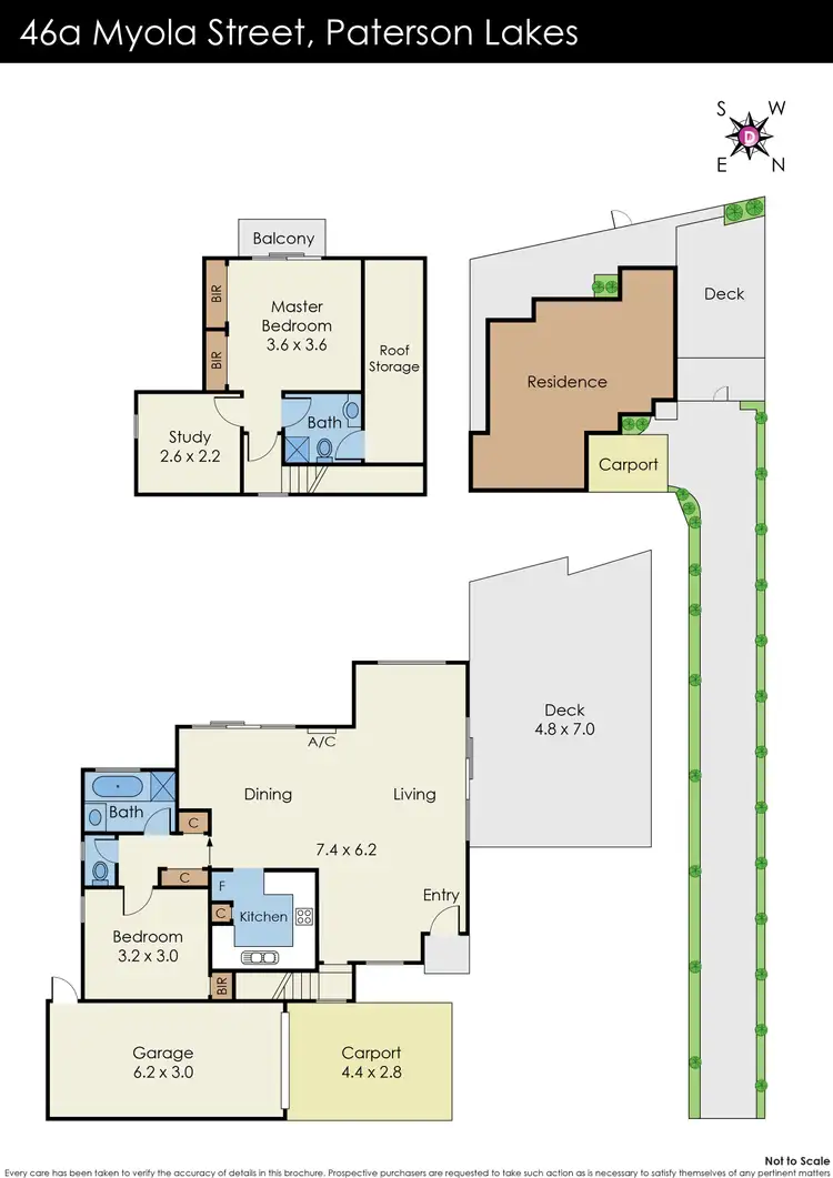 Floorplan of Homely house listing, 46A Myola Street, Patterson Lakes VIC 3197