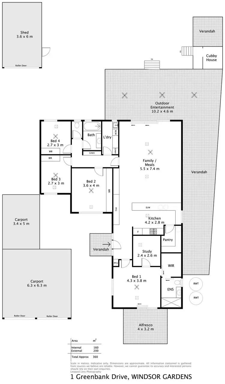 Floorplan of Homely house listing, 1 Greenbank Drive, Windsor Gardens SA 5087