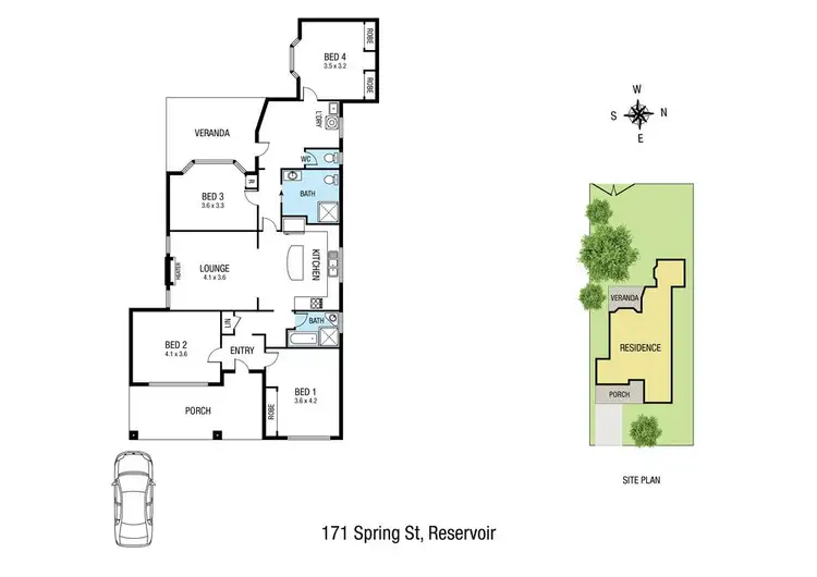 Floorplan of Homely house listing, 171 Spring Street, Reservoir VIC 3073