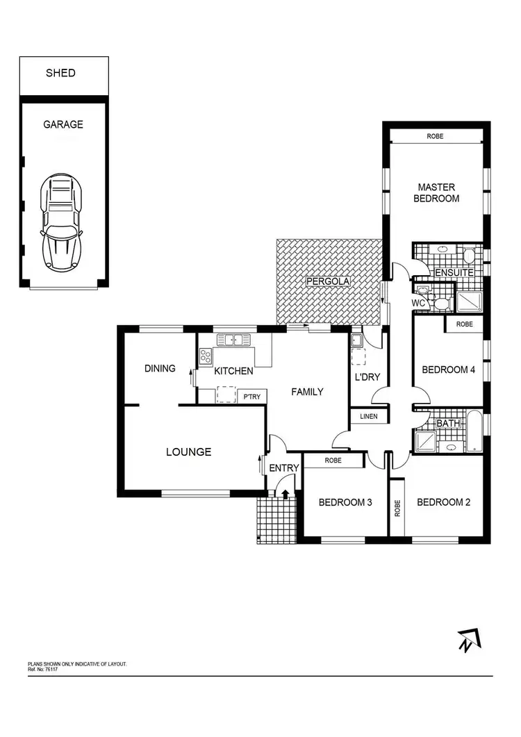 Floorplan of Homely house listing, 6 Deuchar Close, Kambah ACT 2902