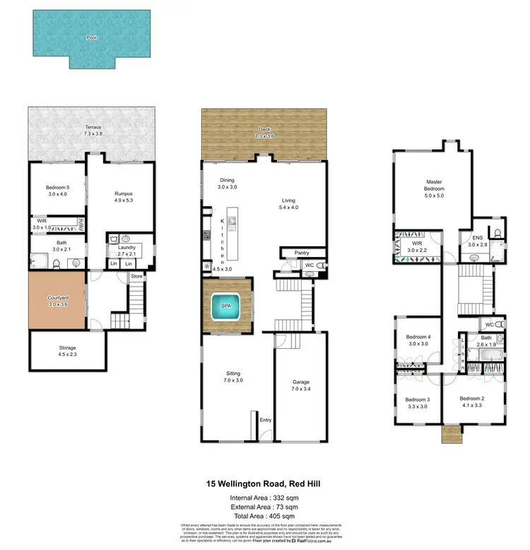 Floorplan of Homely house listing, 15 Wellington Road, Red Hill QLD 4059