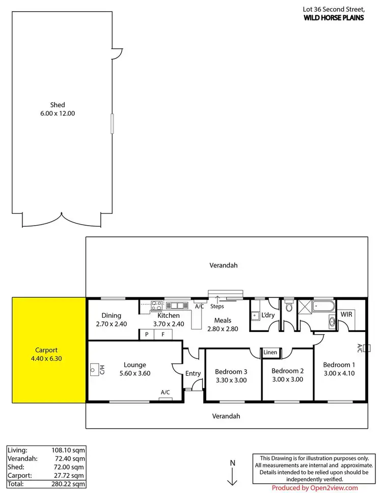 Floorplan of Homely house listing, 36 Second Street, Wild Horse Plains SA 5501