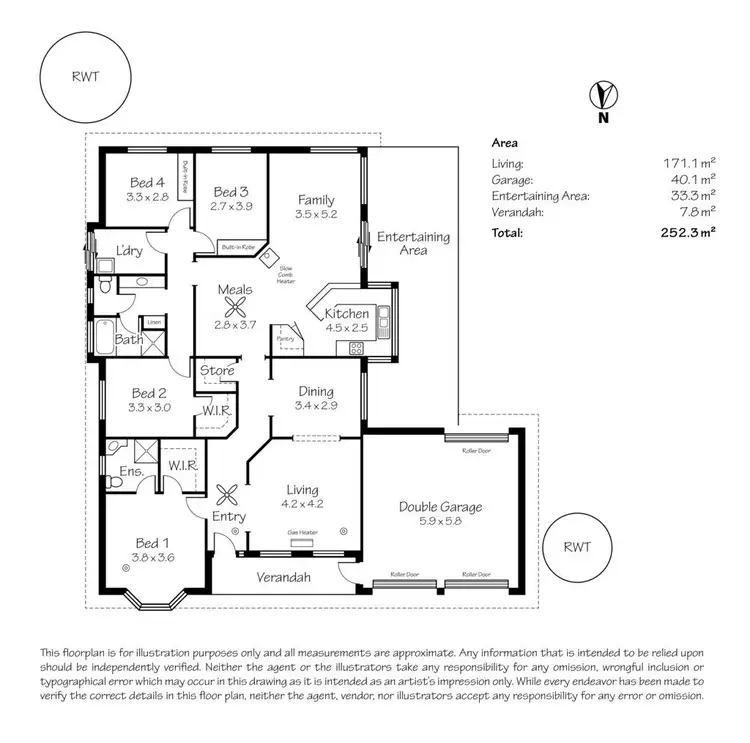 Floorplan of Homely house listing, 11 Lisa Court, Macclesfield SA 5153