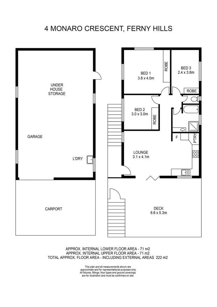 Floorplan of Homely house listing, 4 Monaro Crescent, Ferny Hills QLD 4055