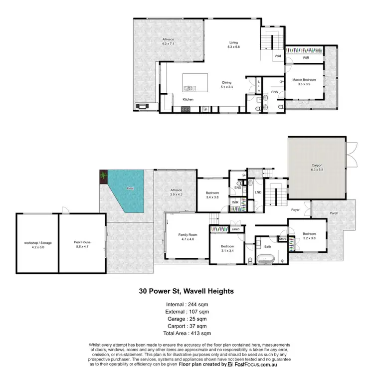 Floorplan of Homely house listing, 30 Power Street, Wavell Heights QLD 4012