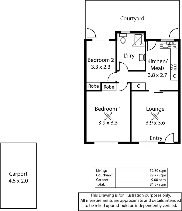 Floorplan of Homely unit listing, 8/17 Price Avenue, Klemzig SA 5087