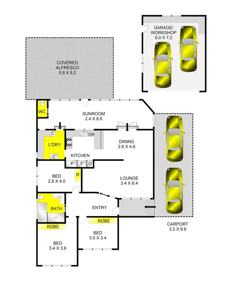 Floorplan of Homely house listing, 14 Henry Street, Belmont VIC 3216