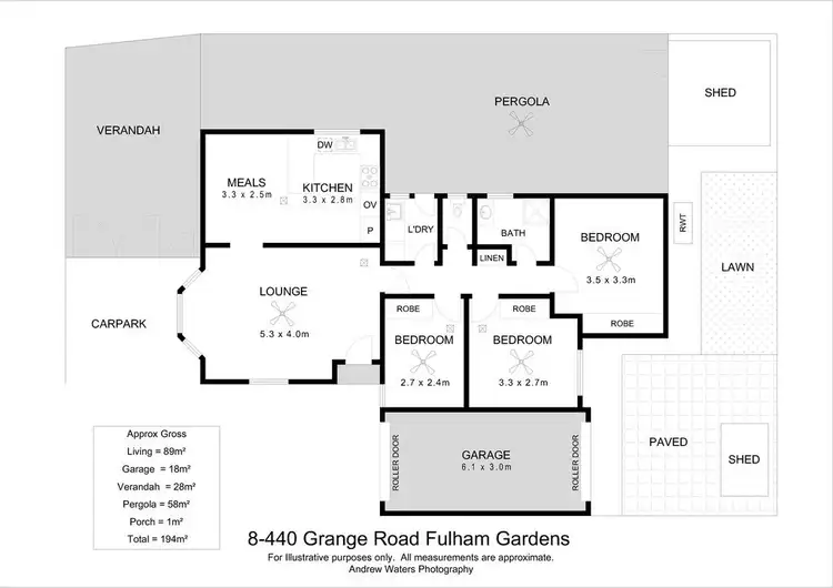 Floorplan of Homely house listing, U8/440 Grange Road, Fulham Gardens SA 5024