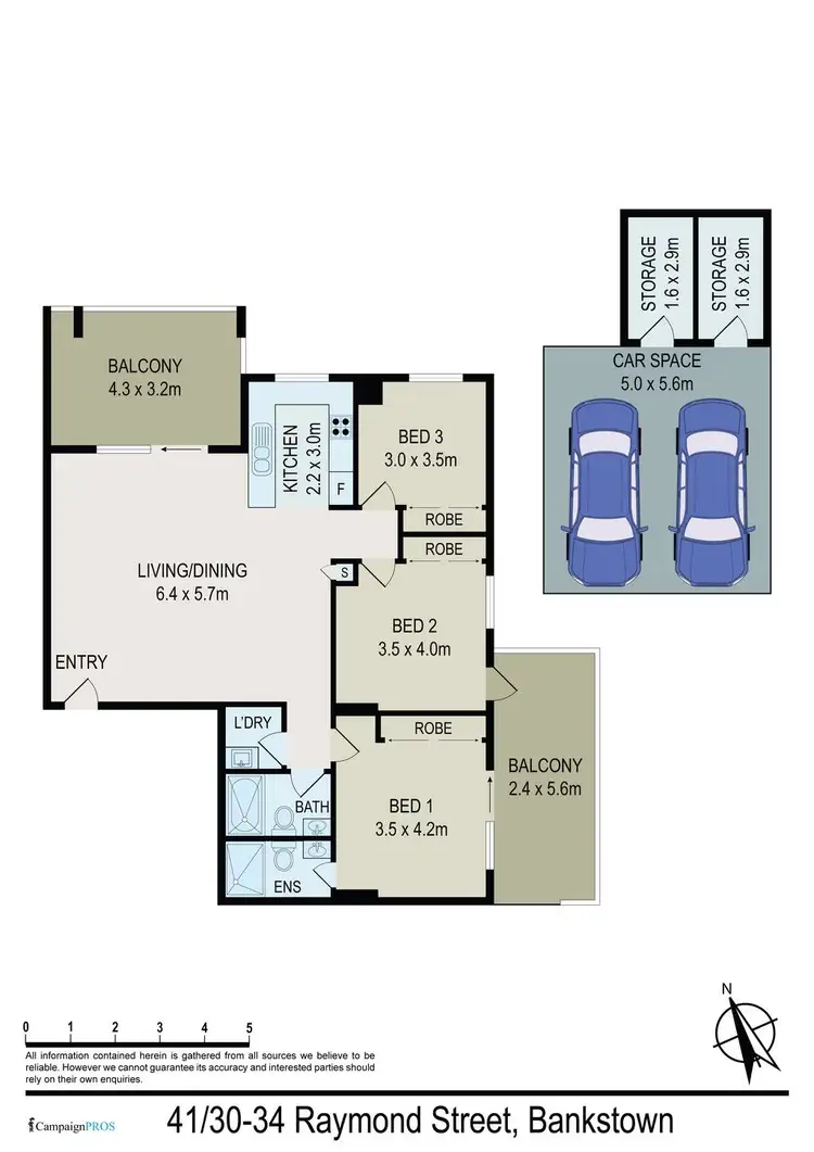 Floorplan of Homely unit listing, 41/30-34 Raymond Street, Bankstown NSW 2200