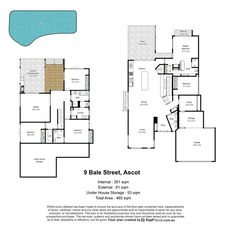 Floorplan of Homely house listing, 11 Bale Street, Ascot QLD 4007