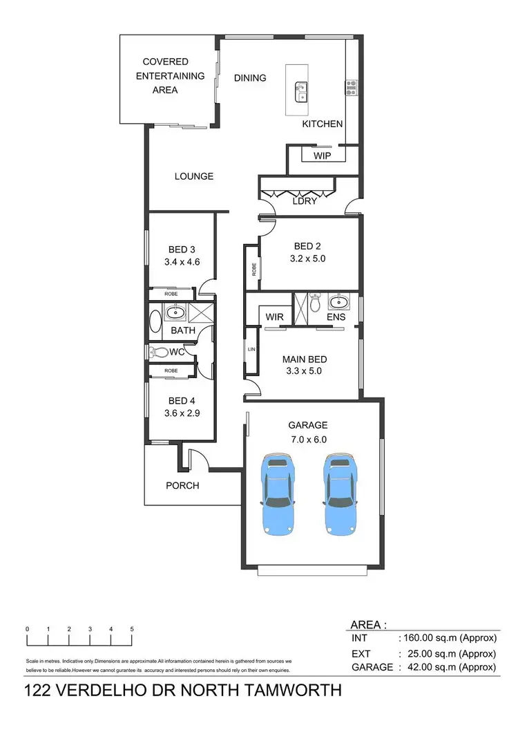 Floorplan of Homely house listing, 122 Verdelho Drive, Tamworth NSW 2340