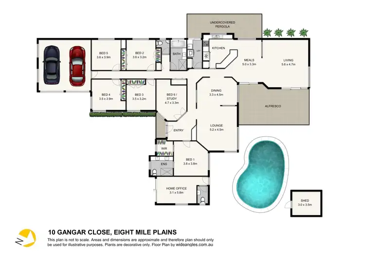 Floorplan of Homely house listing, 10 Gangar Close, Eight Mile Plains QLD 4113
