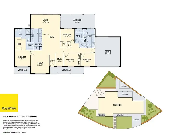 Floorplan of Homely house listing, 50 Crole Drive, Warragul VIC 3820