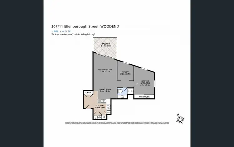 Floorplan of Homely unit listing, 207/11 Ellenborough Street, Woodend QLD 4305