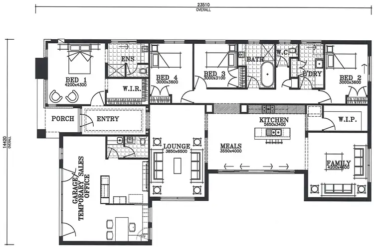 Floorplan of Homely house listing, 4 Mattner Road, Mount Barker SA 5251