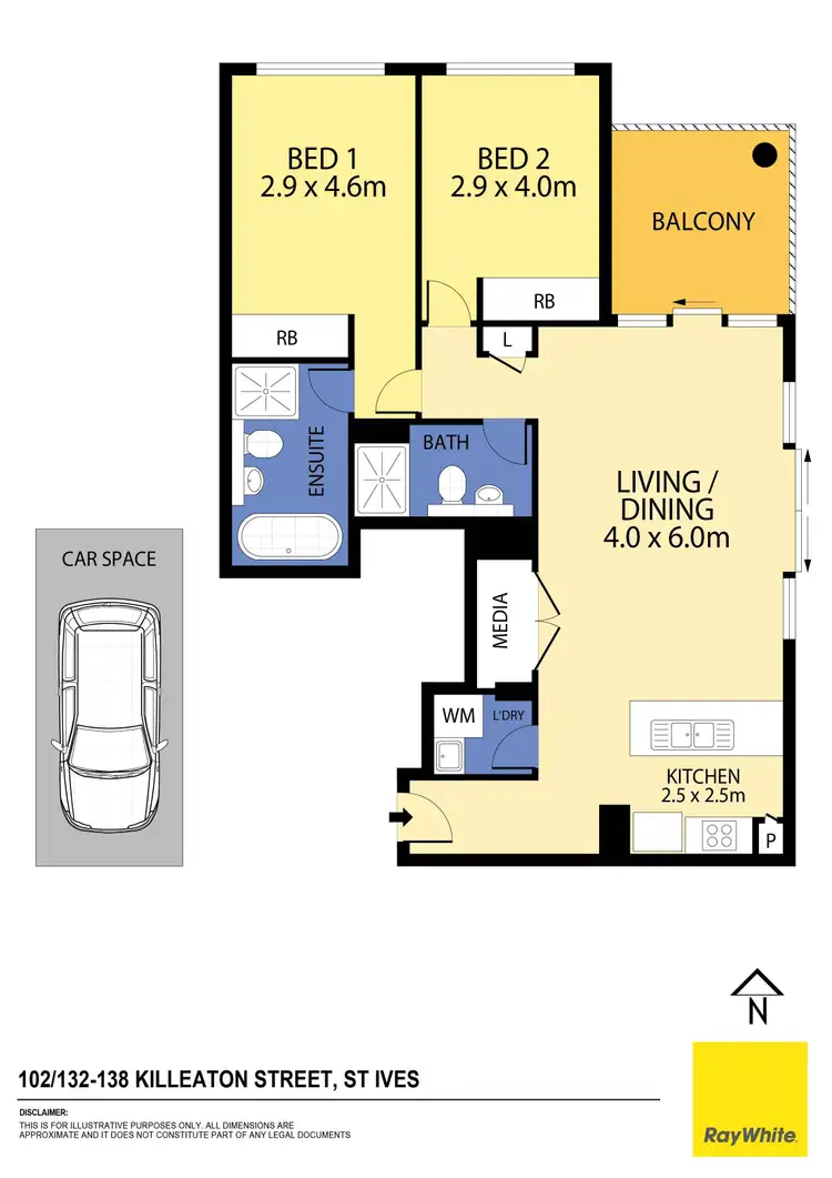 Floorplan of Homely unit listing, 102/132 Killeaton Street, St Ives NSW 2075