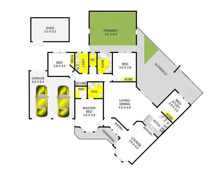 Floorplan of Homely house listing, 64 Lara Boulevard, Lara VIC 3212