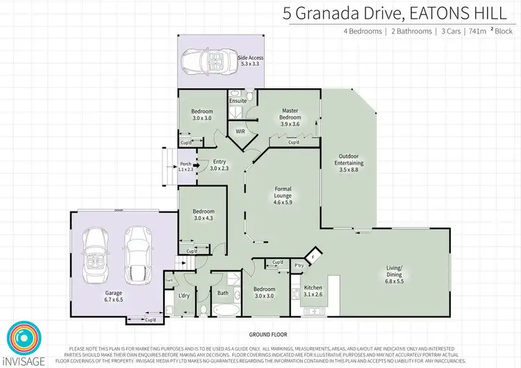 Floorplan of Homely house listing, 5 Granada Drive, Eatons Hill QLD 4037