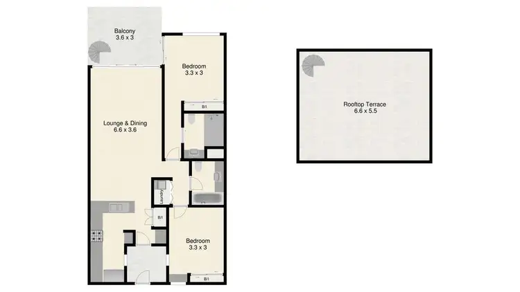 Floorplan of Homely apartment listing, 353/51 Hope Street, Spring Hill QLD 4000