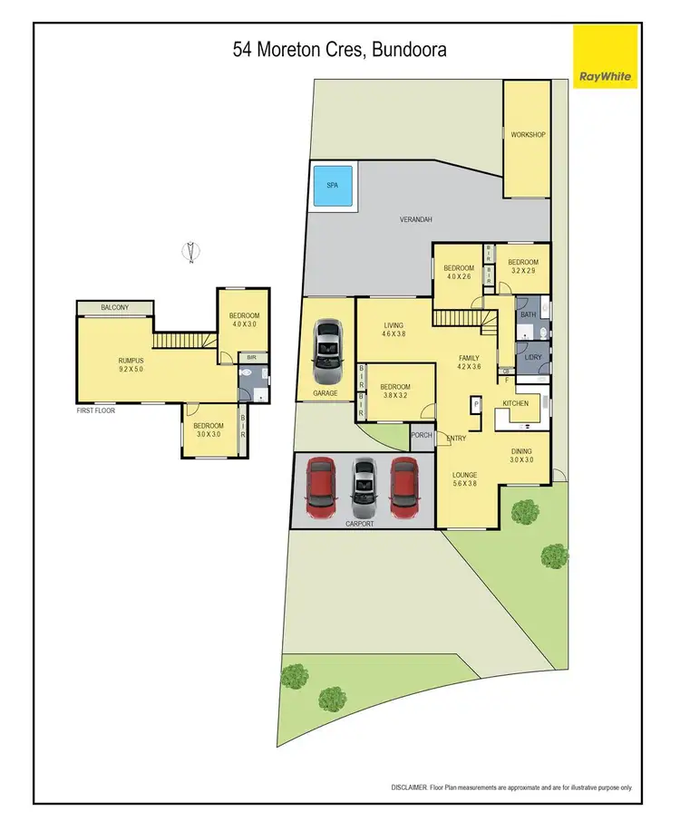 Floorplan of Homely house listing, 54 Moreton Crescent, Bundoora VIC 3083