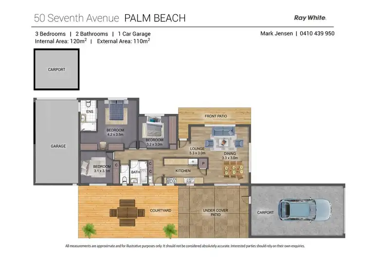 Floorplan of Homely house listing, 50 Seventh Avenue, Palm Beach QLD 4221