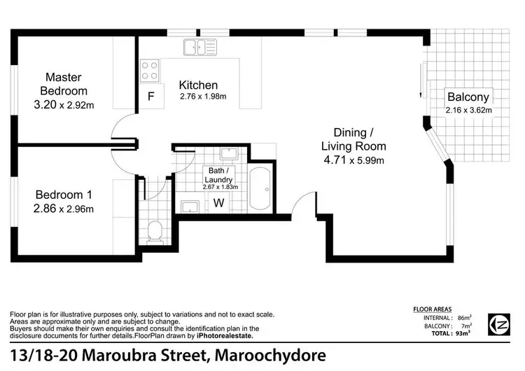 Floorplan of Homely unit listing, 13/18-20 Maroubra Street, Maroochydore QLD 4558