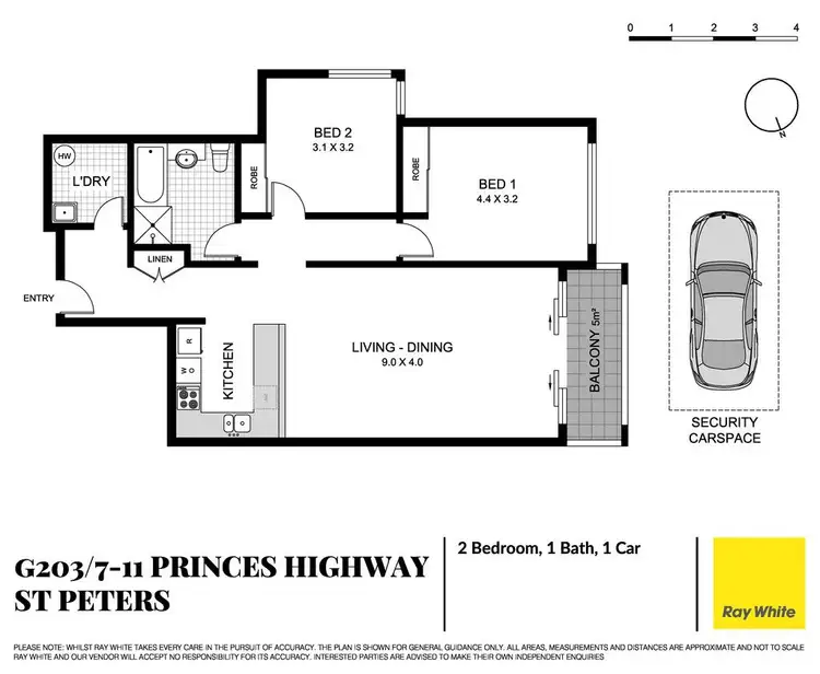 Floorplan of Homely apartment listing, G203/7-11 Princes Highway, St Peters NSW 2044