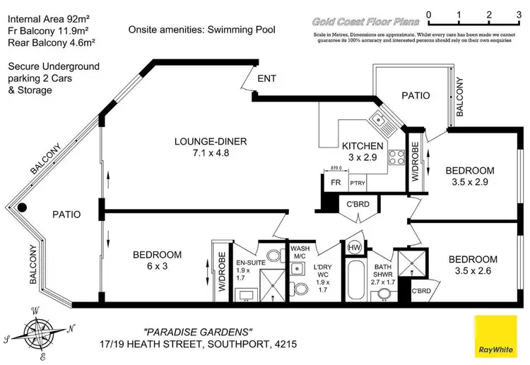 Floorplan of Homely apartment listing, 17/19 Heath Street, Southport QLD 4215
