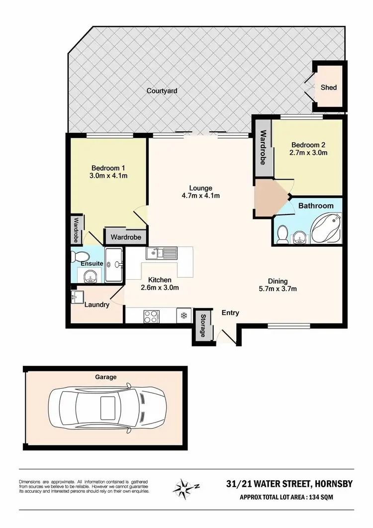 Floorplan of Homely unit listing, 31/21 Water Street, Hornsby NSW 2077