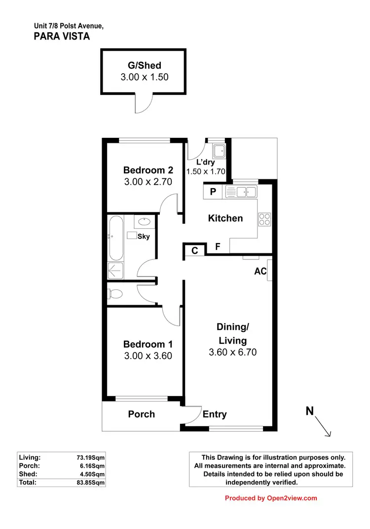 Floorplan of Homely unit listing, 7/8 Polst Avenue, Para Vista SA 5093