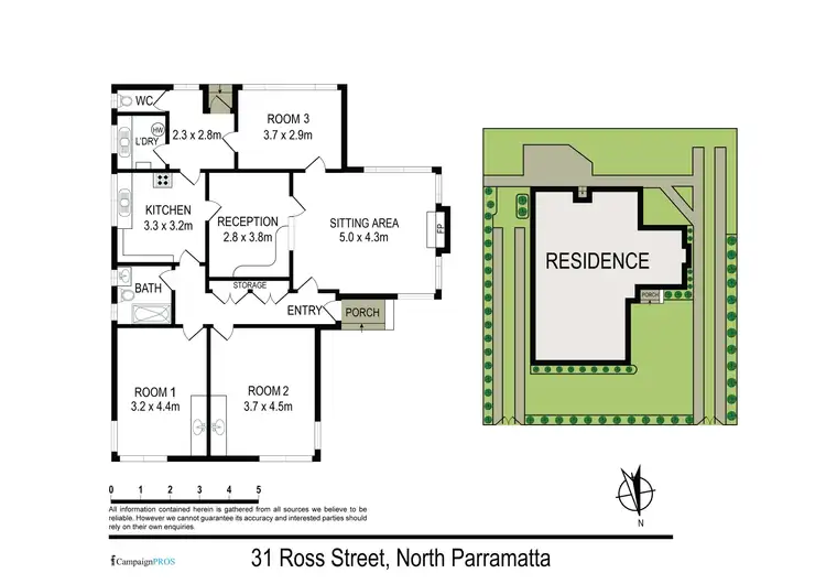 Floorplan of Homely house listing, 31 Ross Street, North Parramatta NSW 2151