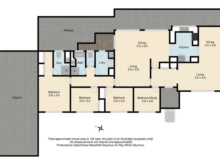 Floorplan of Homely house listing, 169 Tarcombe Road, Seymour VIC 3660