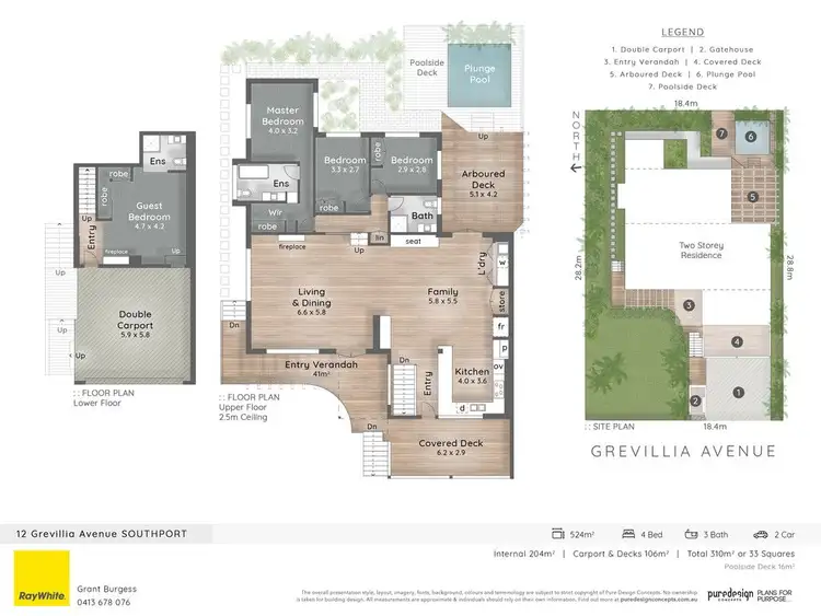 Floorplan of Homely house listing, 12 Grevillia Avenue, Southport QLD 4215