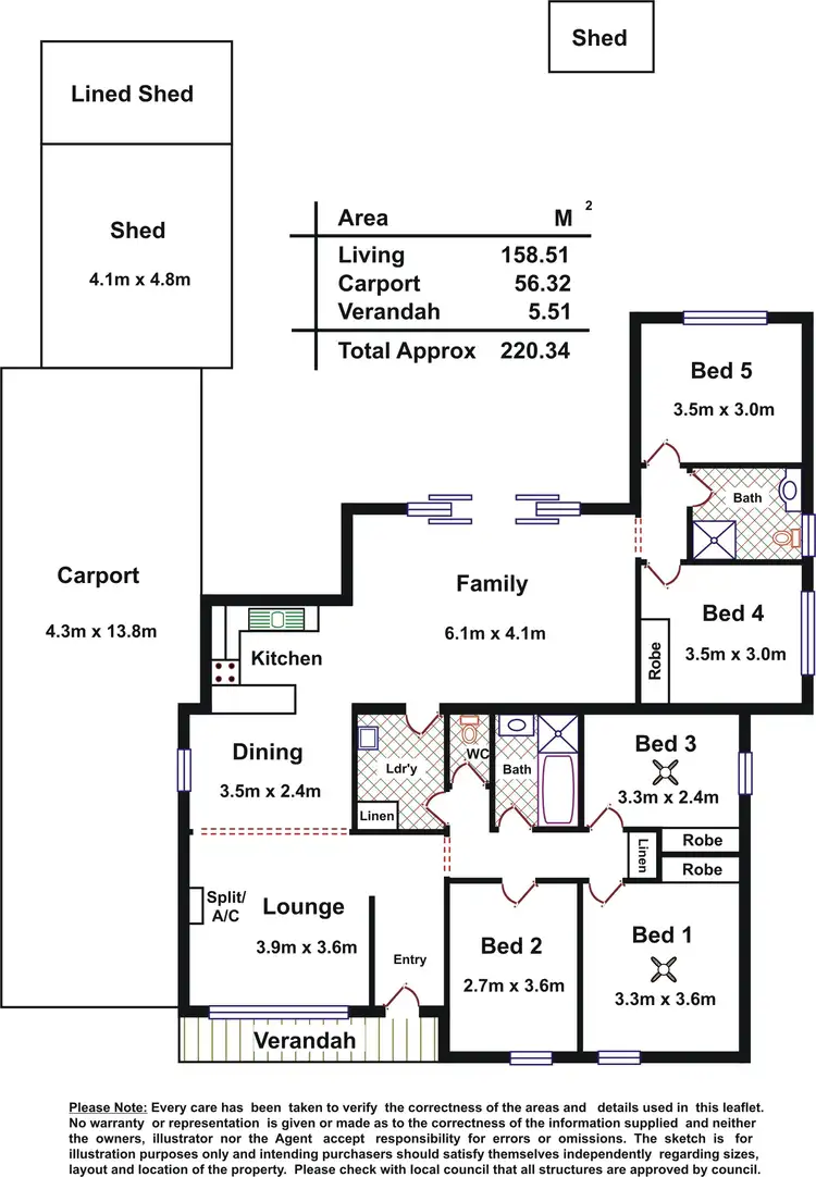 Floorplan of Homely house listing, 13 Illalong Crescent, Munno Para SA 5115