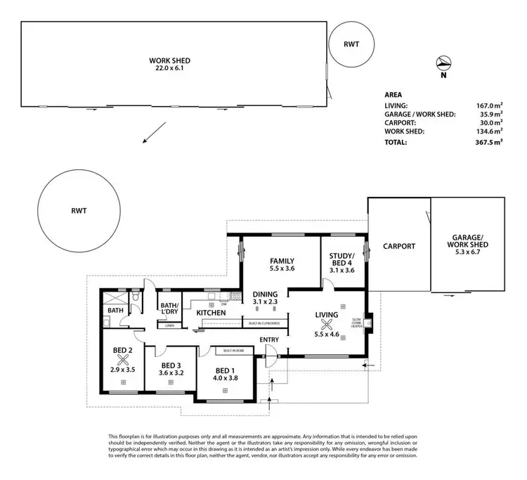 Floorplan of Homely rural property listing, 161 Mail Road, Harrogate SA 5244